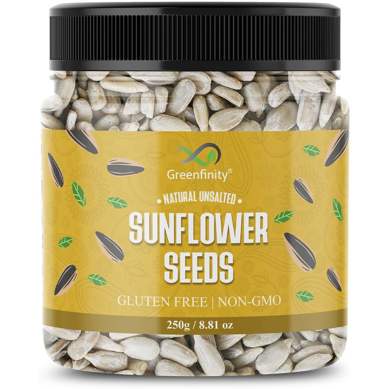 GreenFinity Healthy & Tasty Jumbo Sunflower Seeds for Eating | Immunity Booster Diet | Protein and Rich in Fibre - 250 Gram