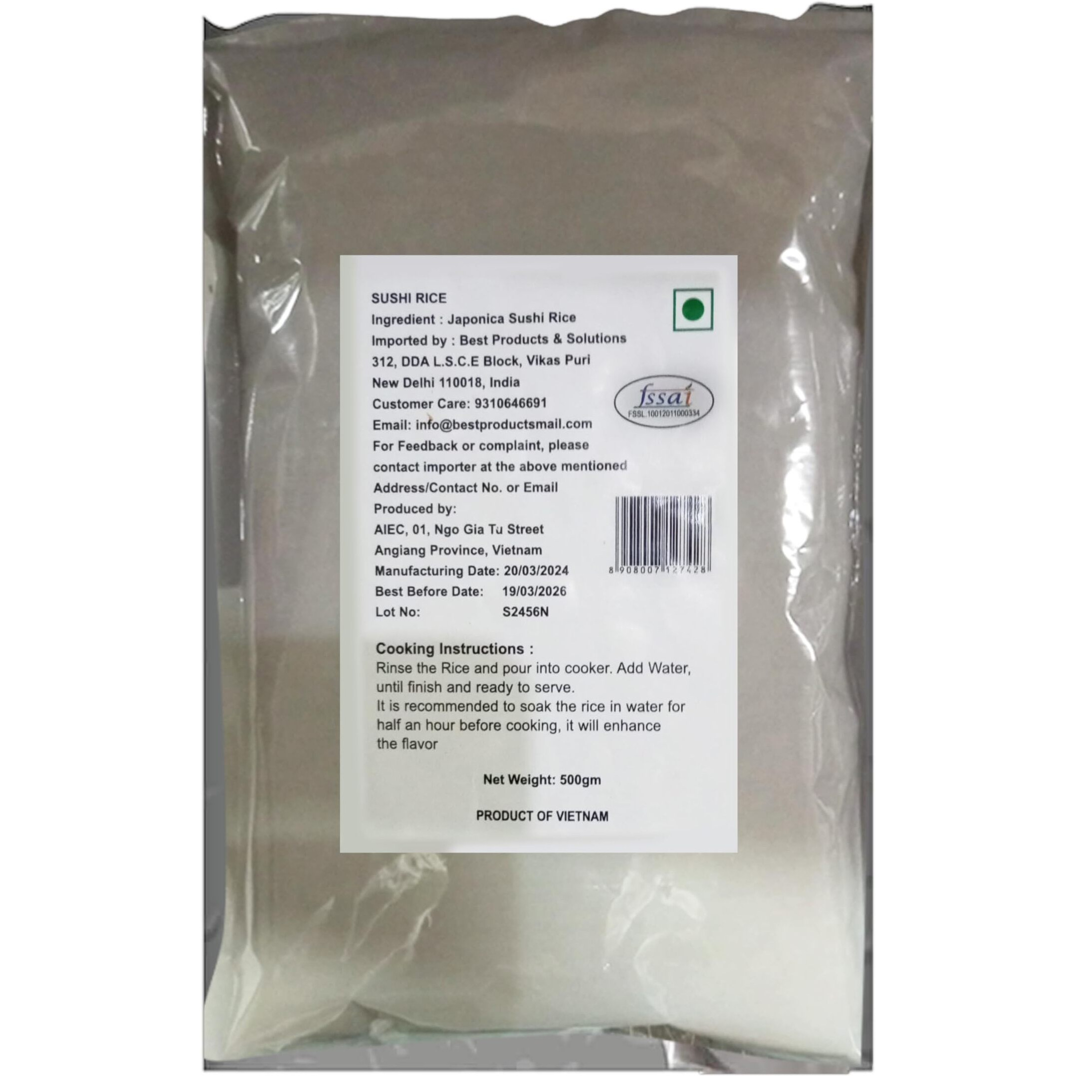 UMAI Premium Sushi Rice 500 gram