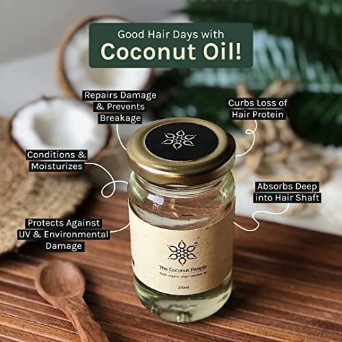 The Coconut People 100% USDA Certified Organic Virgin Coconut Oil (200ml)