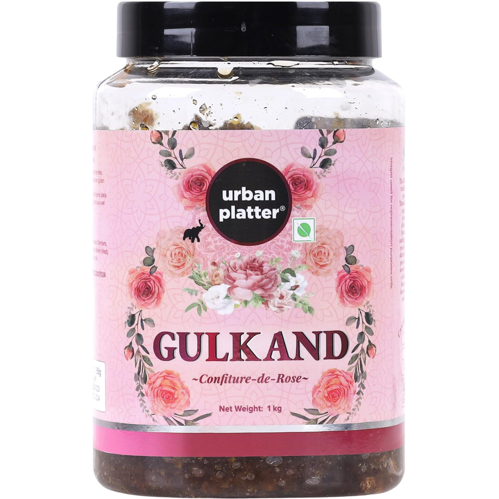 Urban Platter Natural Gulkand (Rose Petal Jam), 1Kg [100% Natural | Sun Dried | Natures Coolant | Chaitri Roses.]