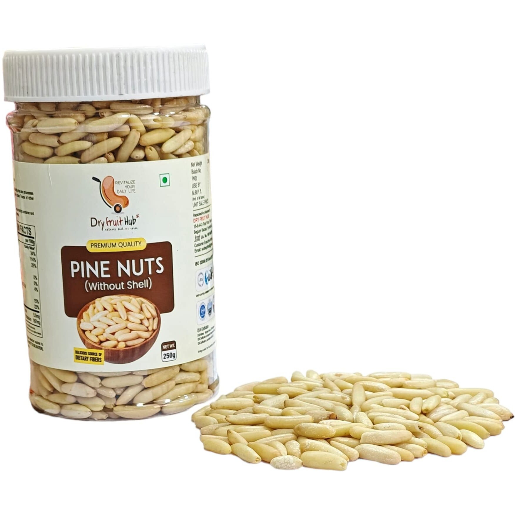 Dry Fruit Hub Pine Nuts without Shell 500gm Chilgoja,pine nuts chilgoza, Chilgoza Dry Fruits, Chilgoja In Dry Fruits Pack Of 500gm