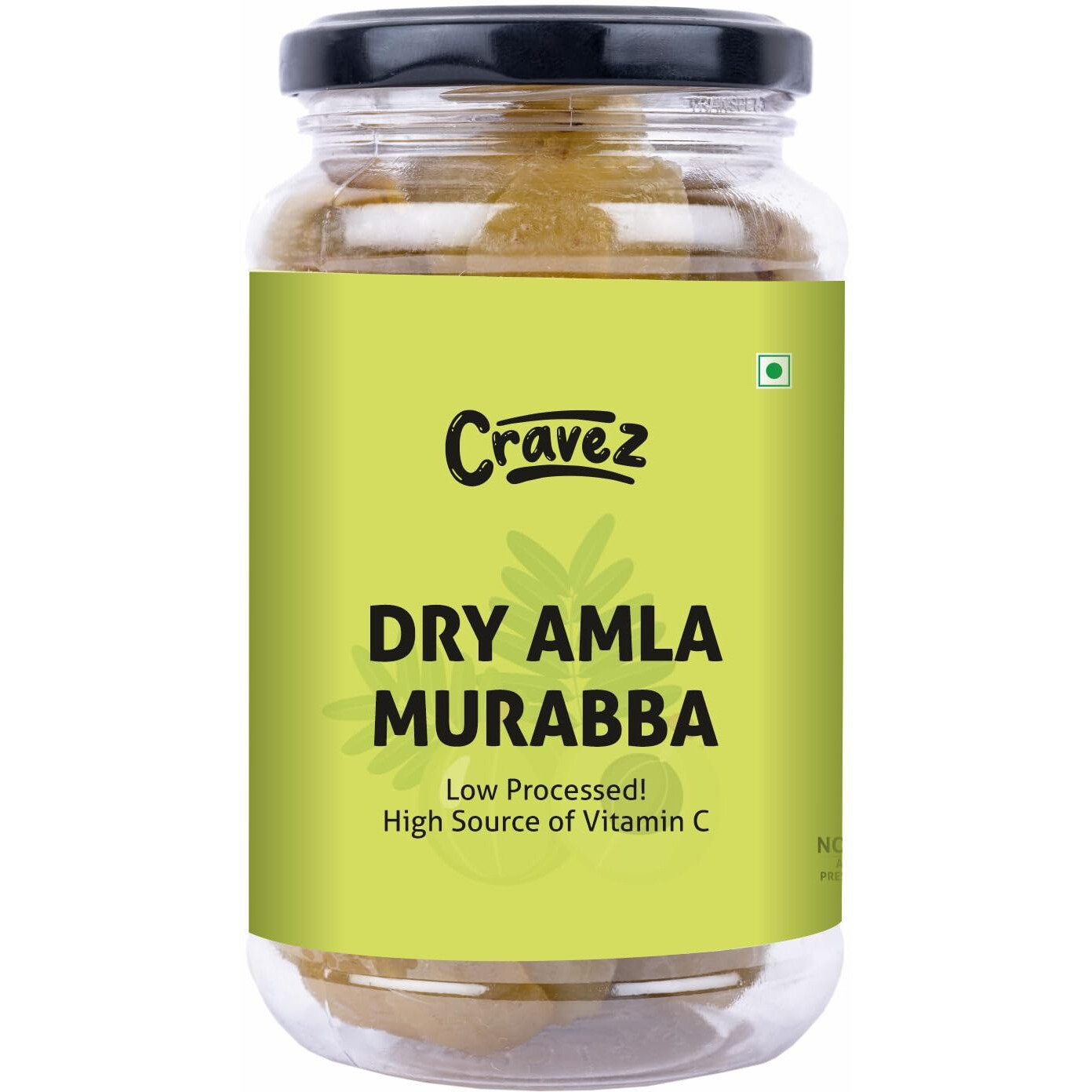 cravez Dry Amla Murabba-600Gm|Export Quality Amla|Low Processed Amla Candy Murabba ,Great For Weight Loss & Immunity Booster|100% Natural|No Artificial Colour Used (Amla)|Packed In Reusable Jar