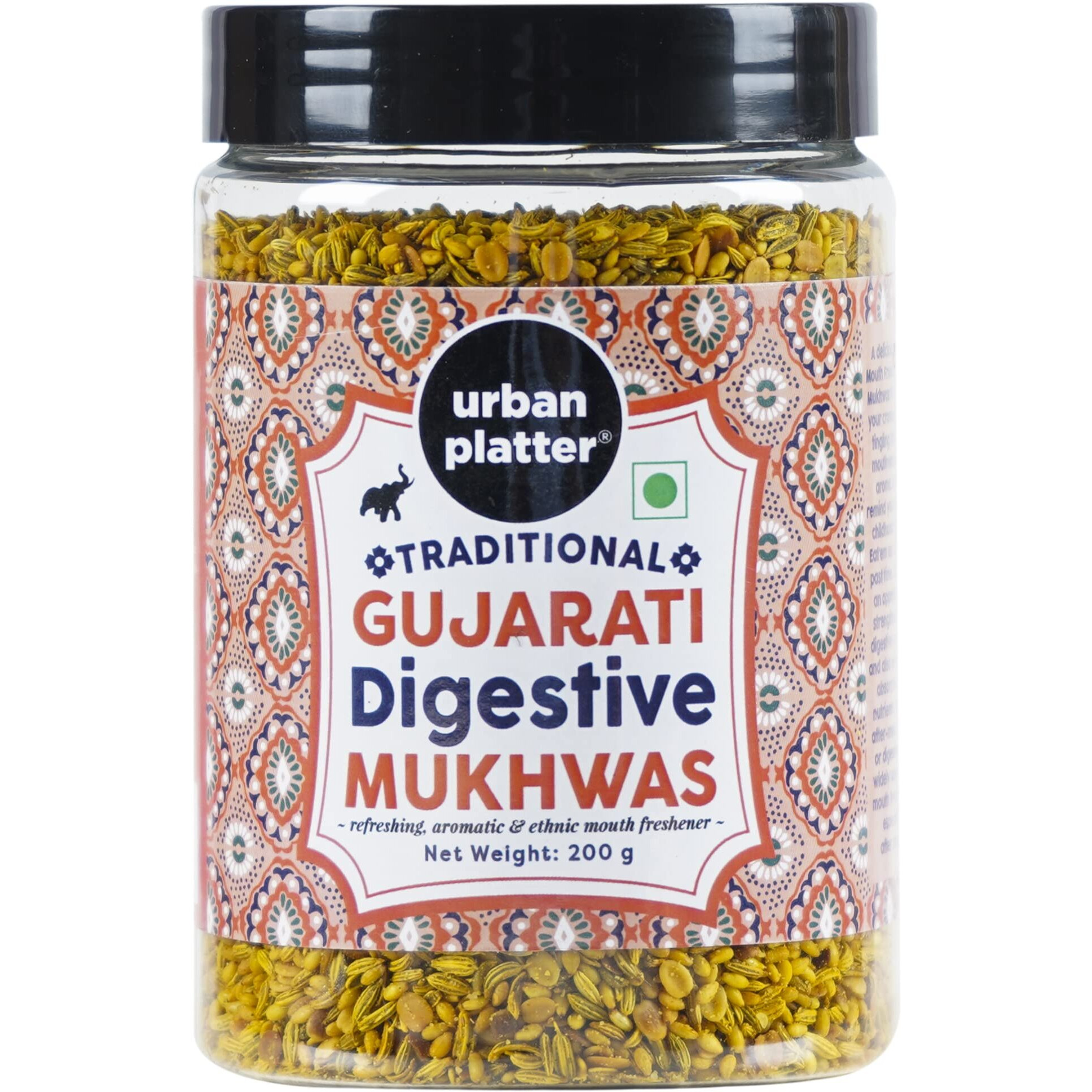 urban platter Traditional Gujarati Digestive Mukhwas, 200 Grams(Mouth Freshener Digestive After-Meal Snack Rich In Fibre)