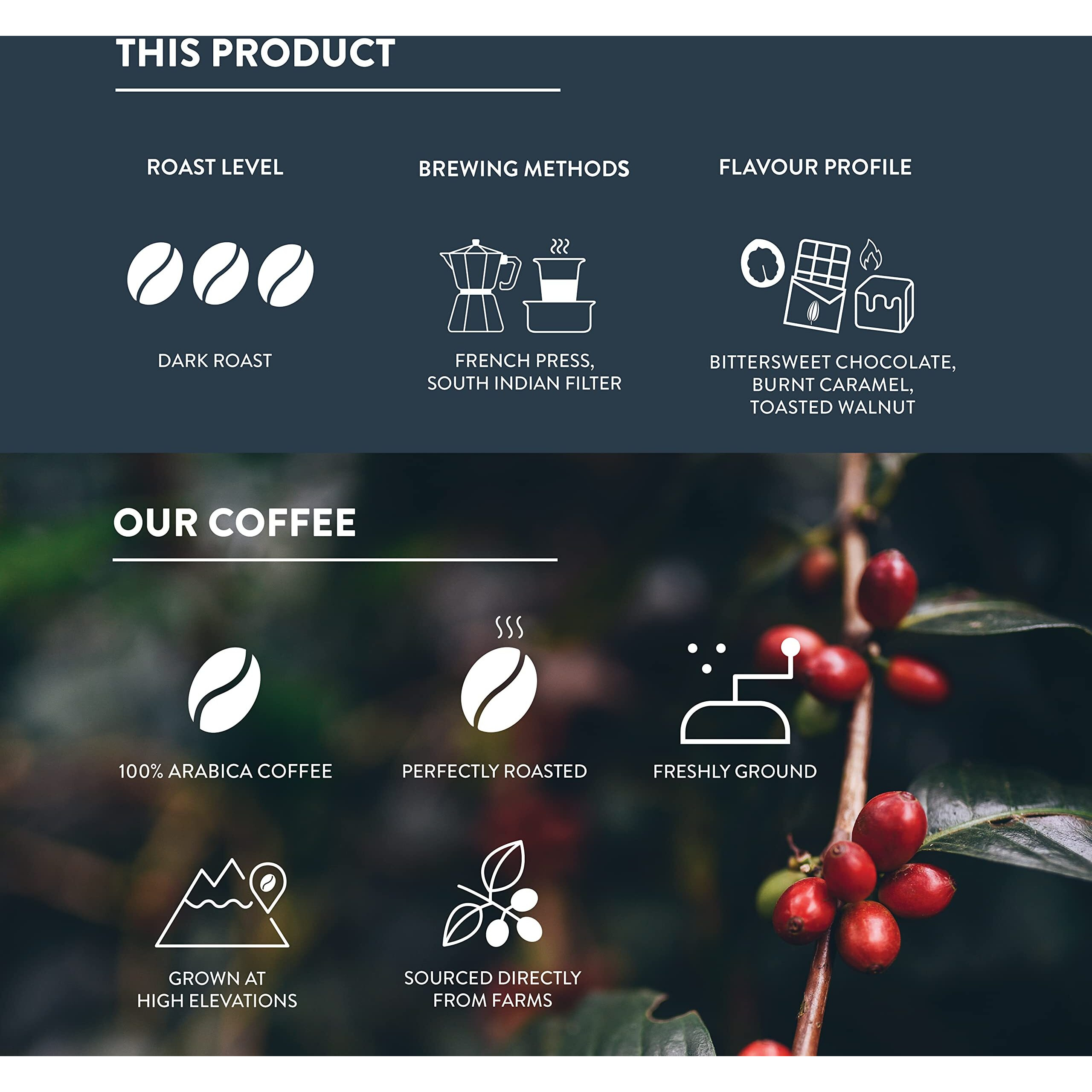 Third Wave Coffee Roasters Vienna Roast 100% Arabica Coffee Bag (Dark Roast) - 250 Gm (Whole Beans)