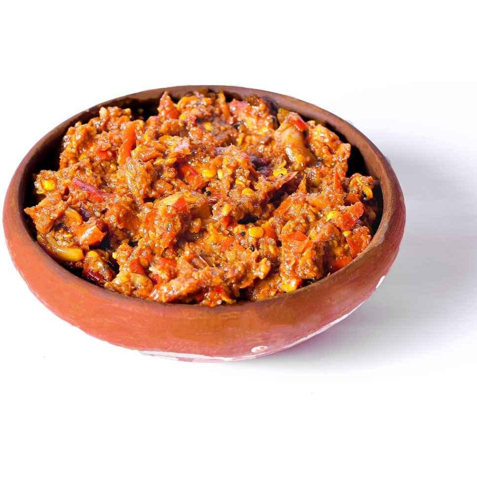 JhaJi - Taste of Mithila Stores Lal Mirch Lahsun Chutney | Bihari Style Homemade Spicy Chutney| Tangy, Spicy, Sour and Chatpata | Sun-Dried. No Artificial Preservatives & Colors - 500g