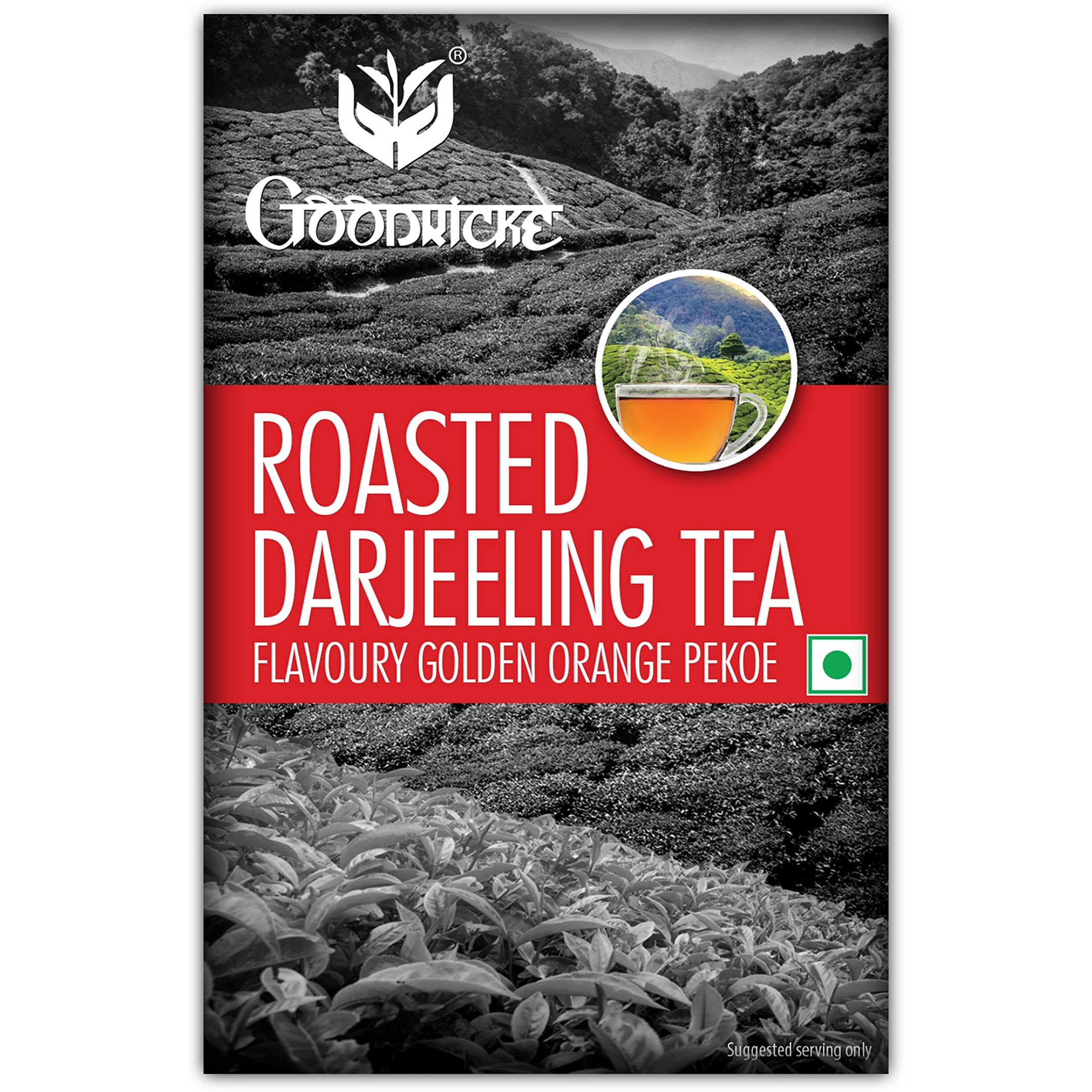 GOODRICKE Roasted Darjeeling Tea - 100 gm (Pack Of 3) | 100% Pure & Original Whole Long Leaf | Flavoury Golden Orange Pekoe | Black Tea