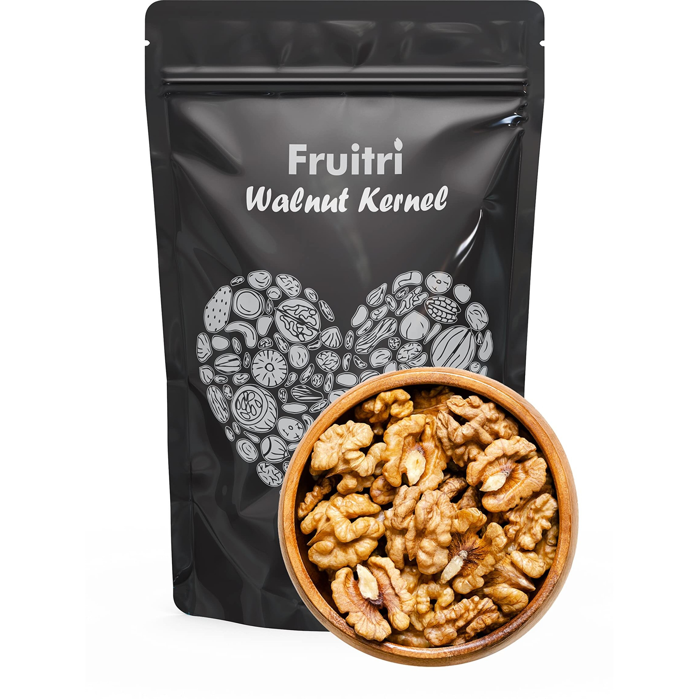 Fruitri Shelled Kashmiri Walnut, Akhrot Giri, 2kg, Pack of 2