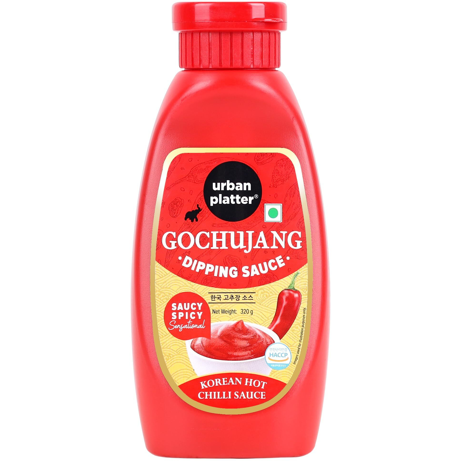 urban platter Korean Gochujang Dipping Sauce, 320 Gm (Hot Umami Chili Sauce Condiment For Dipping)
