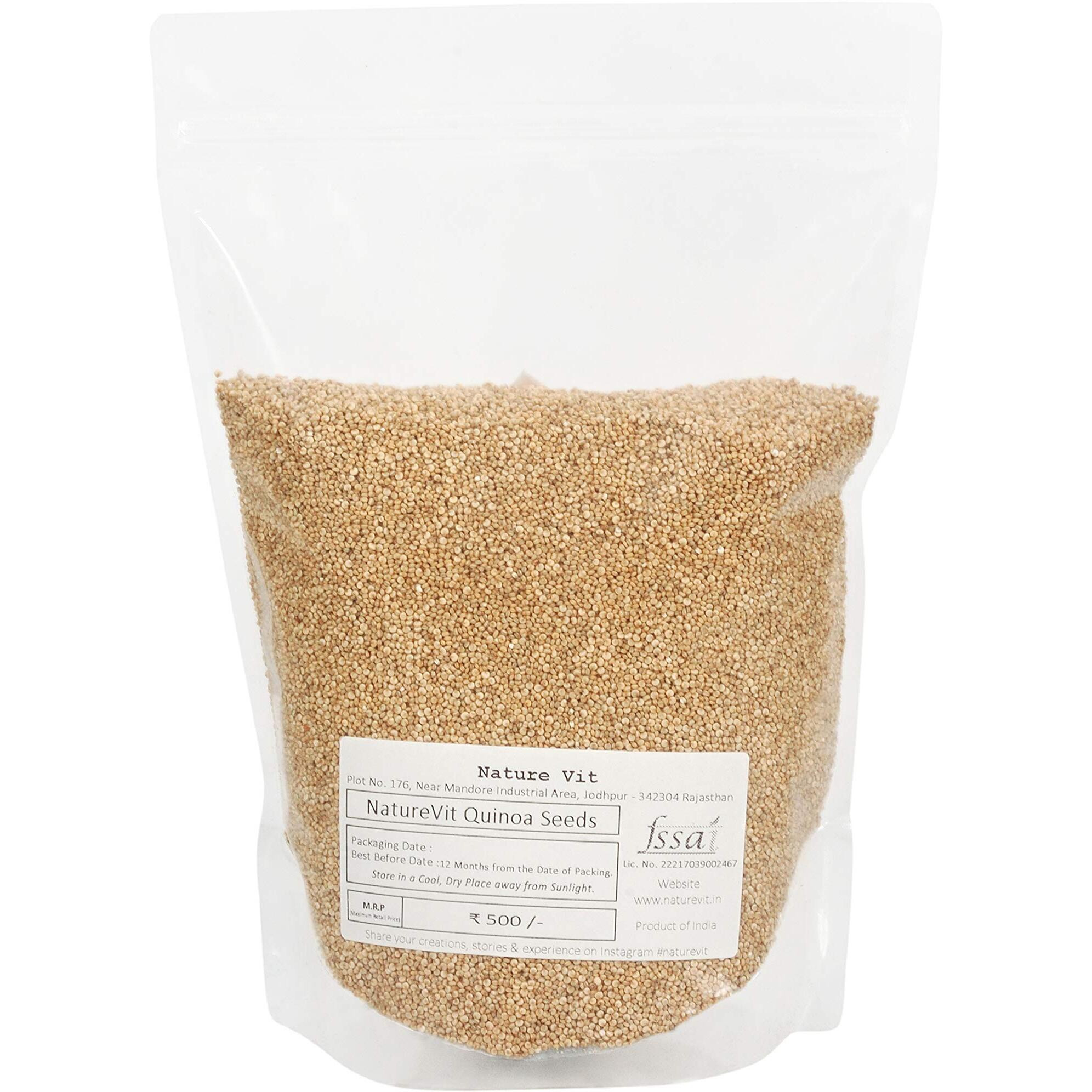 Nature Vit Organic Quinoa Seeds | Quinoa 2Kg | Quinoa Healthy Food | Gluten Free Products | Quinoa Seeds With High Protein | Weight Loss Products | High Protein Food | Quinoa Diet Food