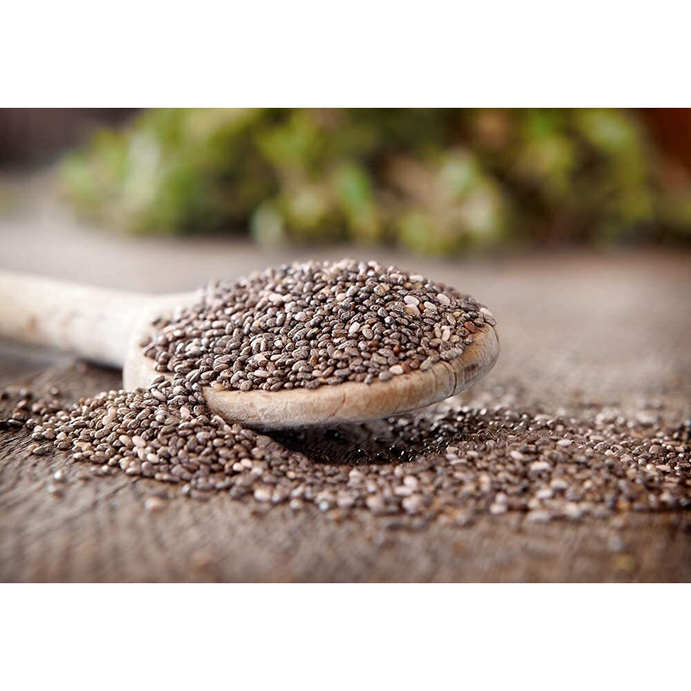 GreenFinity Raw Chia Seeds - 500Gms | Premium Raw Chia Seeds with Omega 3 and Fiber for Weight Loss, Healthy Food, Diet Snack