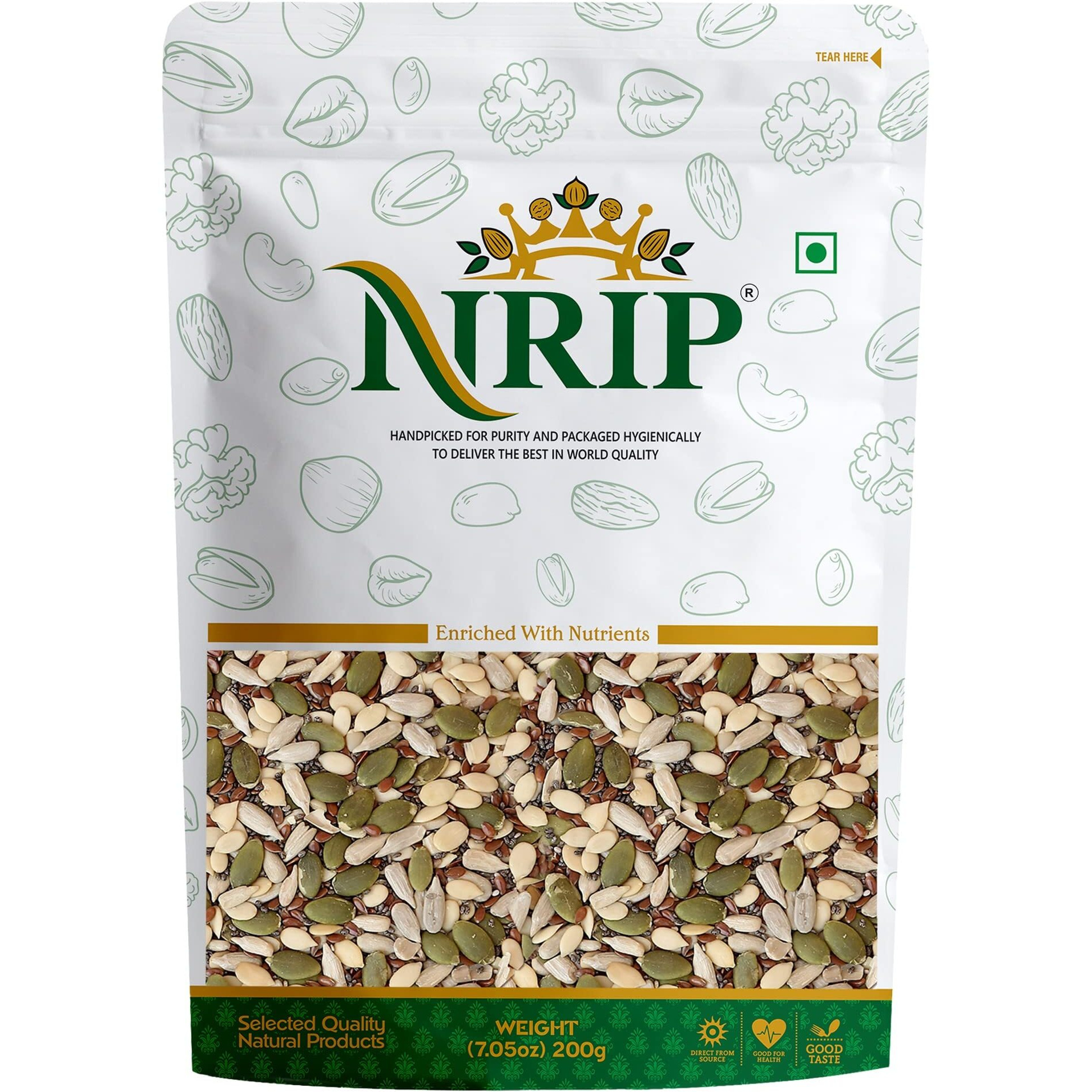 NRIP Mixed Roasted Super Seeds (5 in 1) 200 Gm