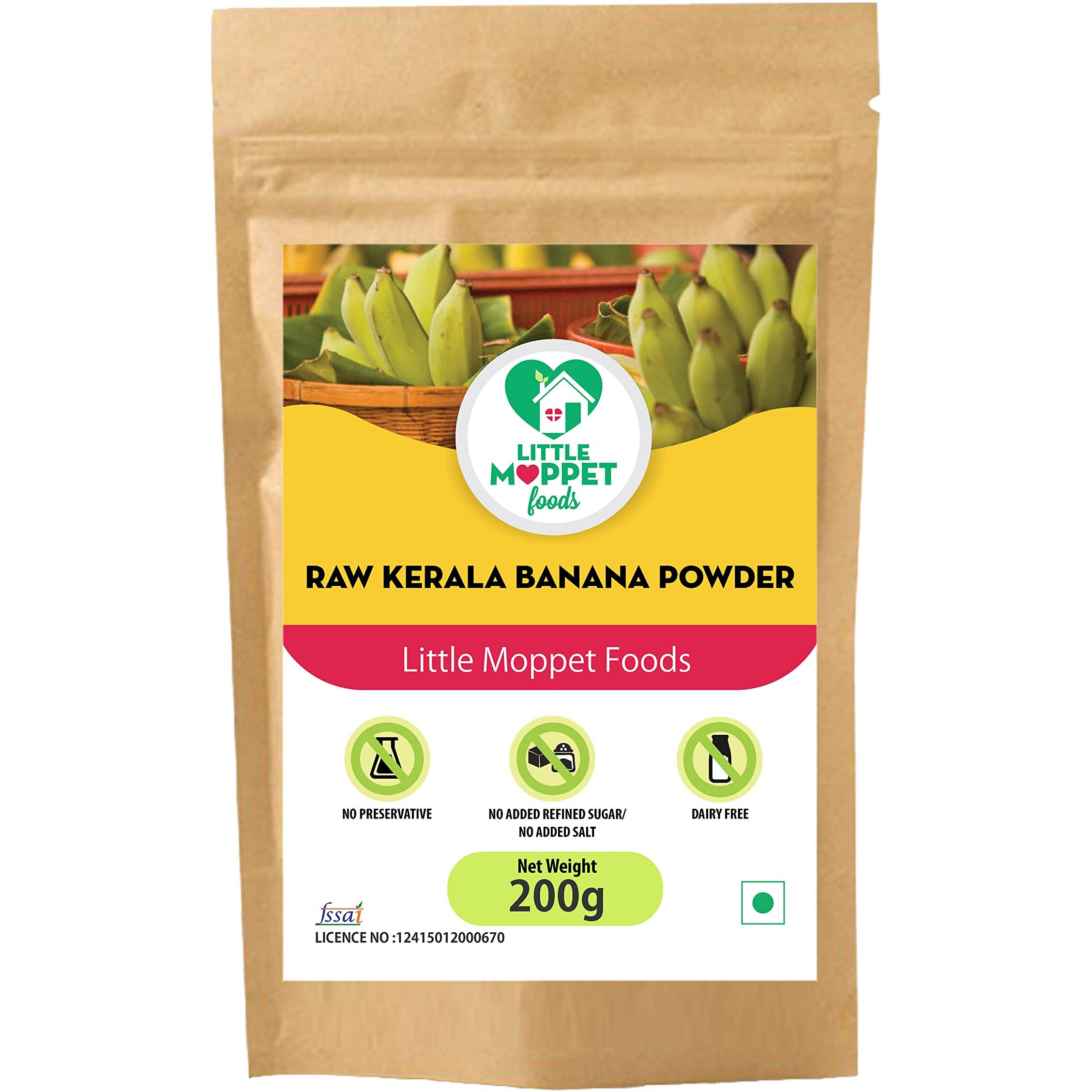 Little Moppet Foods Raw Kerala Banana Powder - 200g