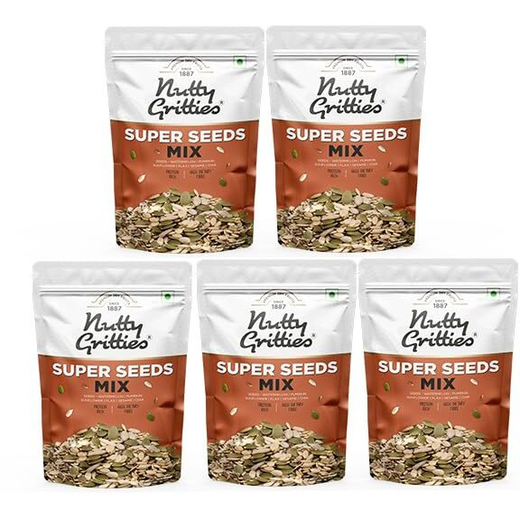Nutty Gritties Super Seeds Mix (Pack of 5-1000g)