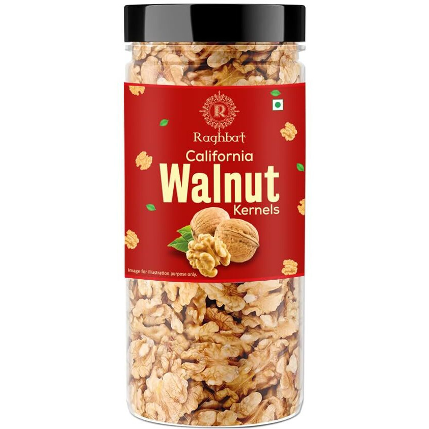 Raghbat Walnut Kernels 250g Jar | Akhrot Giri | Dry fruit | Healthy snacks | Nuts | Ready to eat