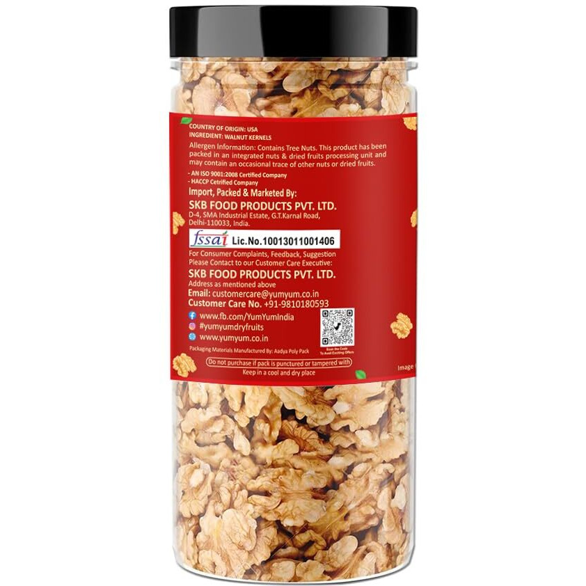 Raghbat Walnut Kernels 250g Jar | Akhrot Giri | Dry fruit | Healthy snacks | Nuts | Ready to eat