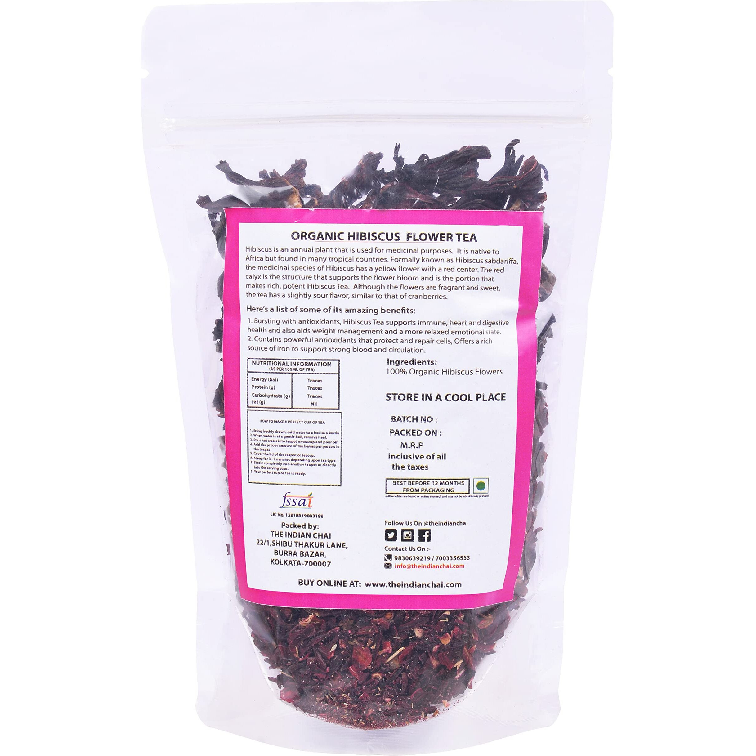 The Indian Chai - Organic Hibiscus Tea 1Kg