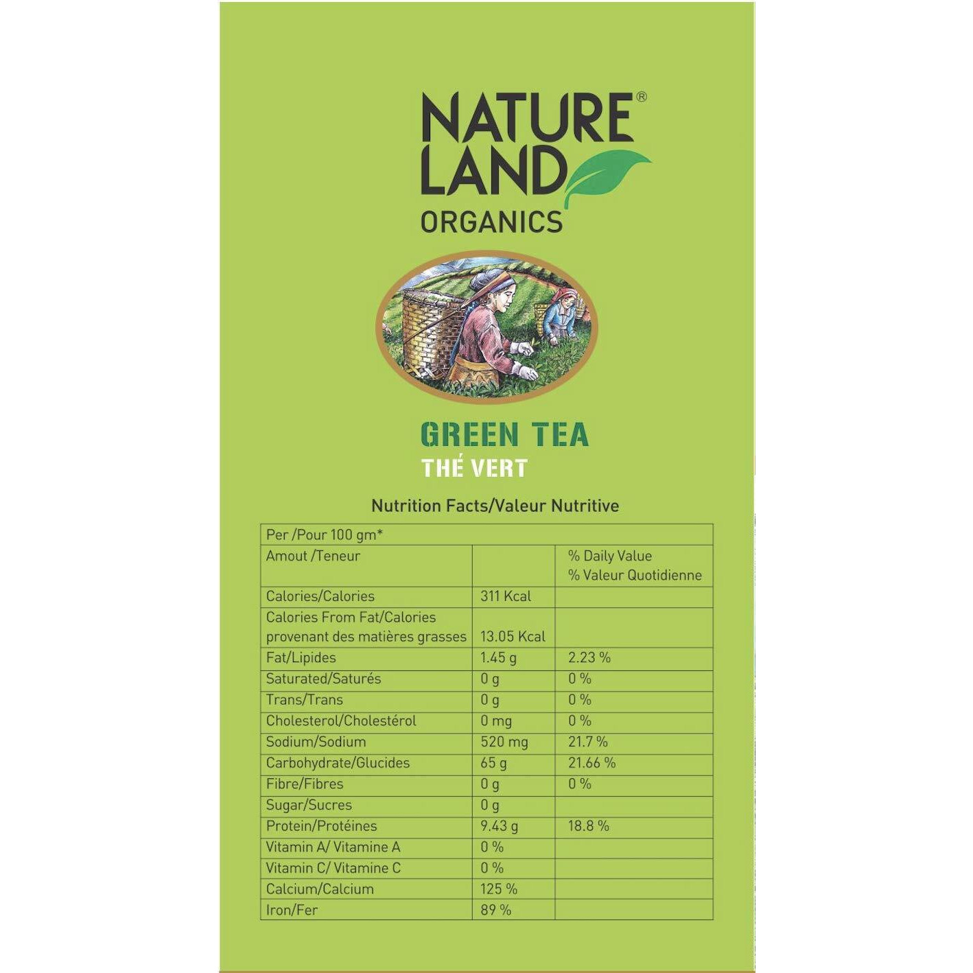 Natureland Organics Green Tea 200 gm, 100% Organic Loose Leaf Tea (Pack of 4)