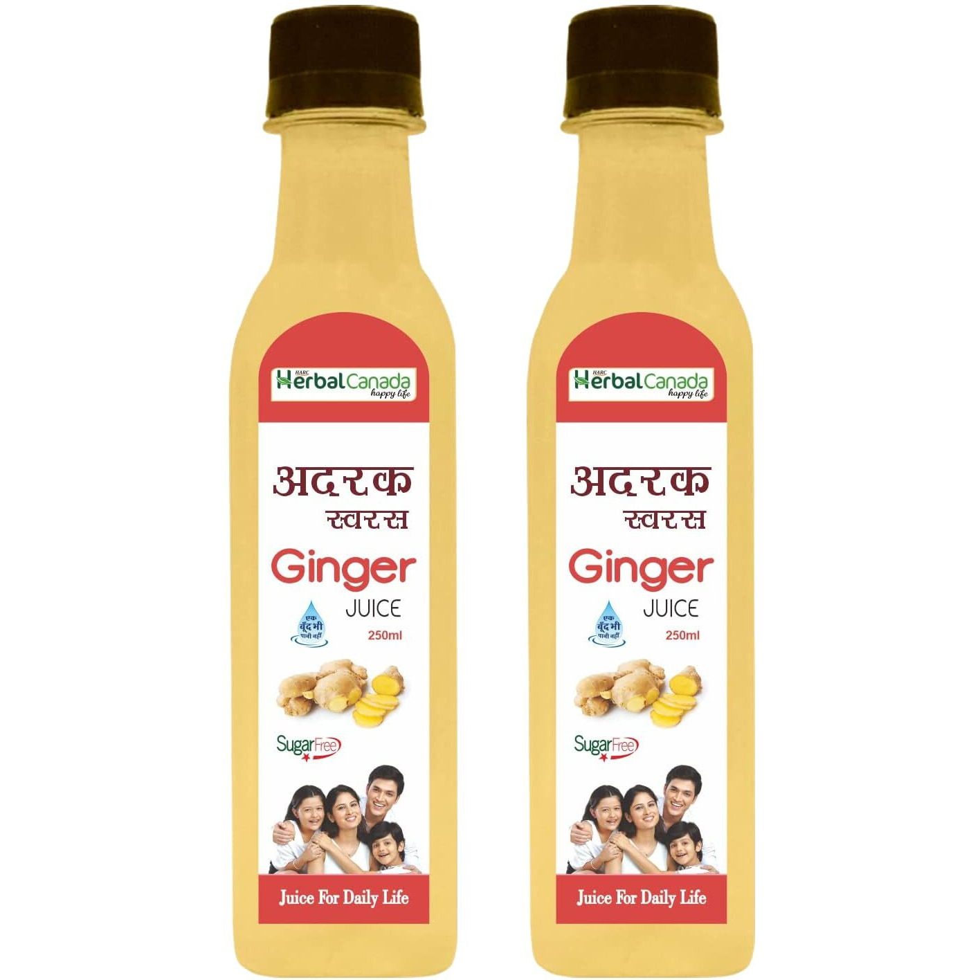 Harc Herbal Canada Adrak Ka Juice || Ginger Juice || 250ml || Pack of 2