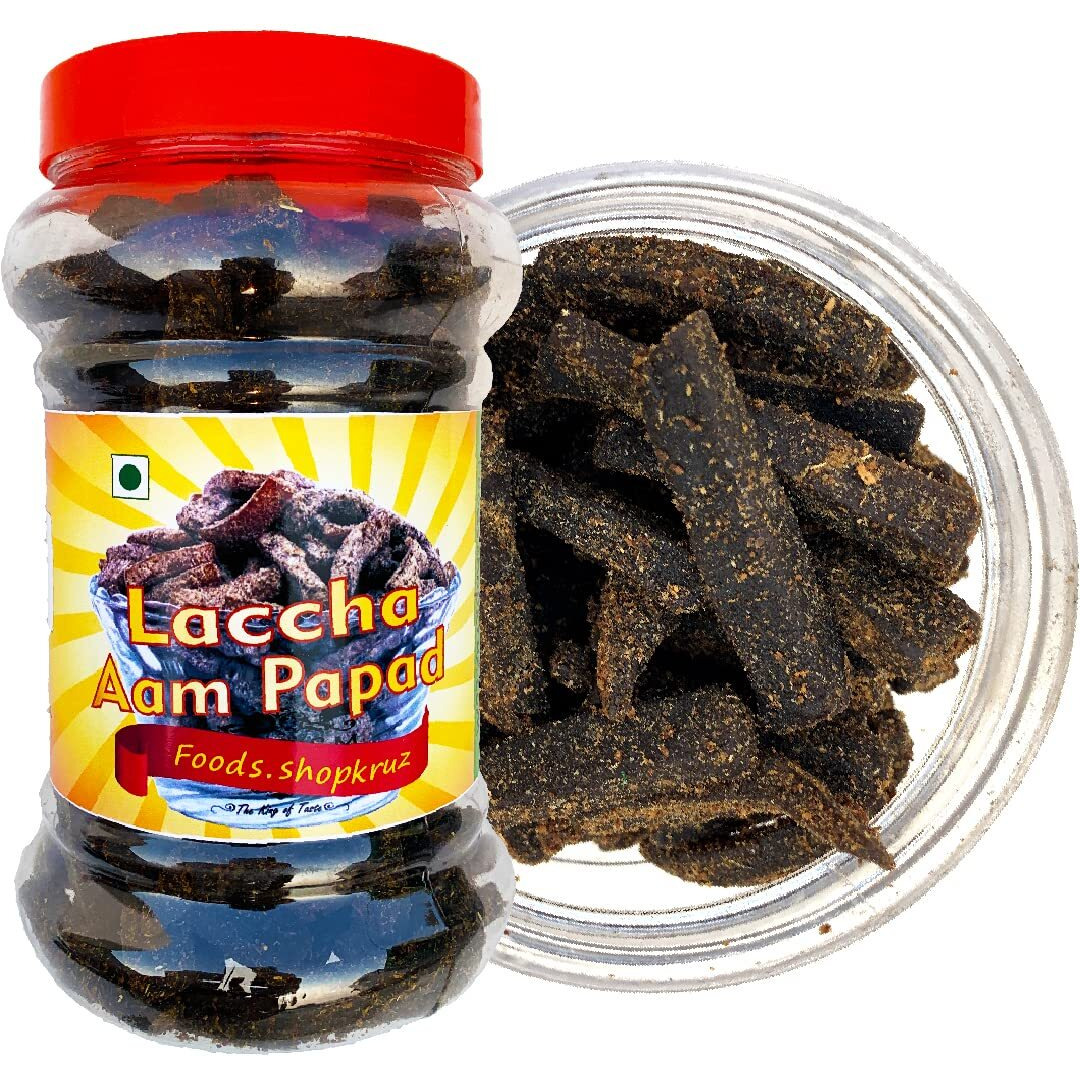 Foods.shopkruz Lachha khata meetha aam papad 300 grams mango slices 300g
