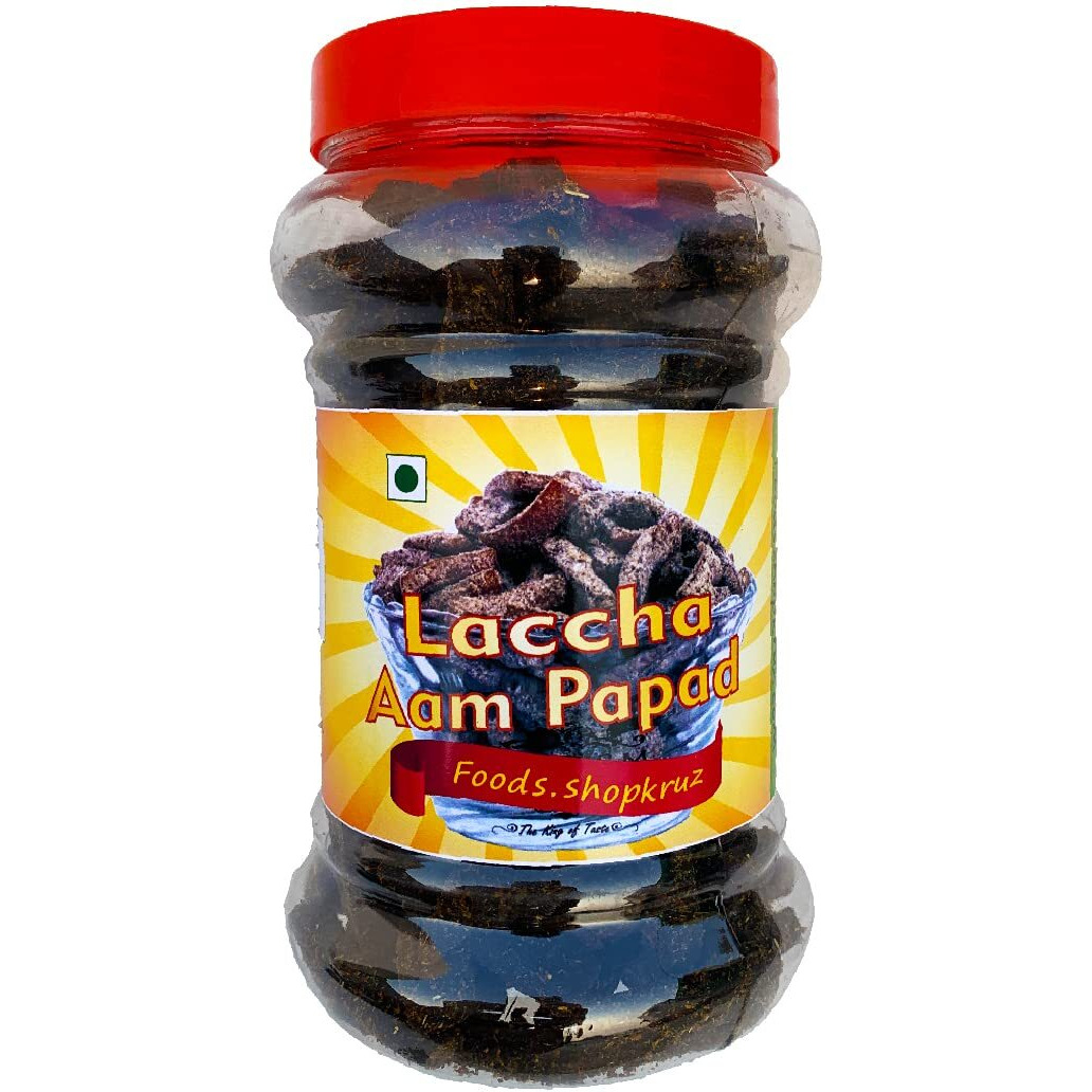 Foods.shopkruz Lachha khata meetha aam papad 300 grams mango slices 300g