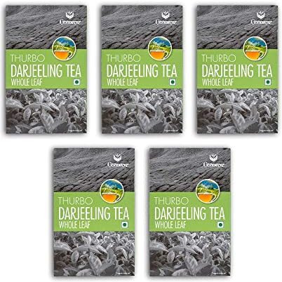 GOODRICKE Thurbo Darjeeling Tea - 250 gm, (Pack Of 5) | Single Estate | 100% Pure & Original Darjeeling Long Leaf Tea | Enticing Colour & Superior Taste | Irresistible Aroma