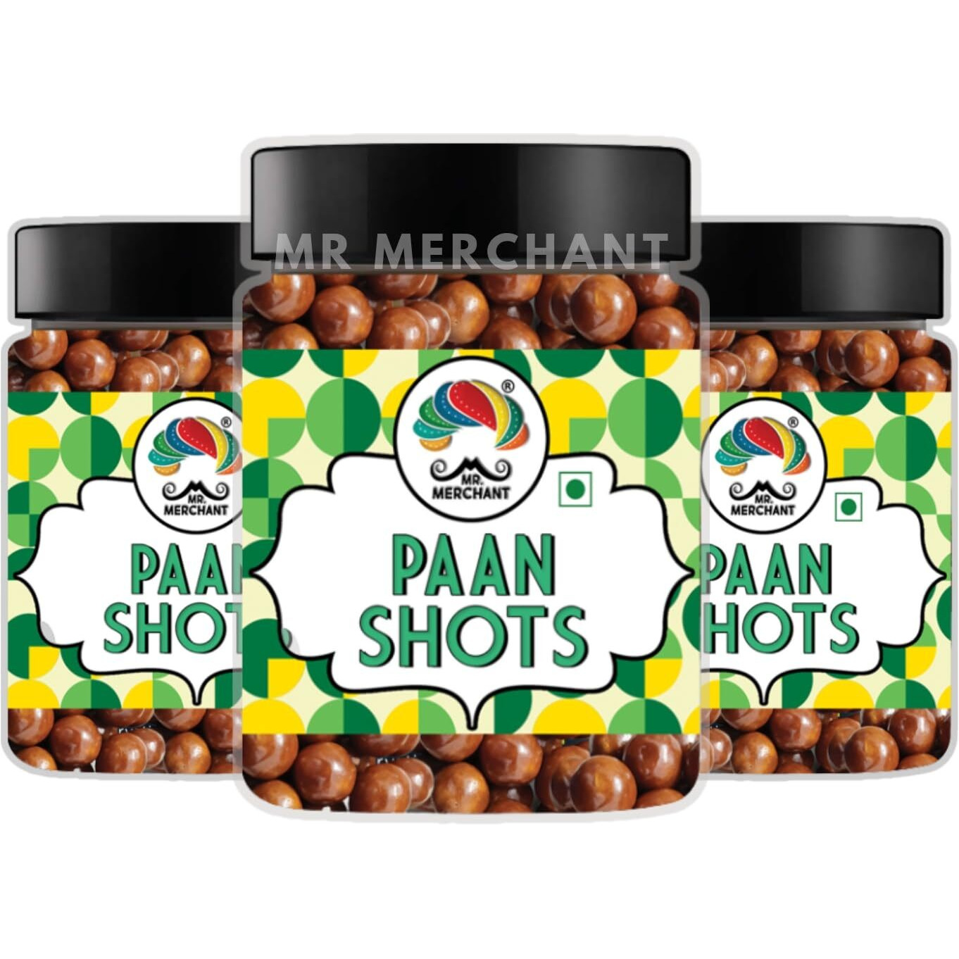 Mr. Merchant Paan Shots (Instant Paan, Mouth freshener, Mukhwas) Pan Flavor Candy, 750 gm(Pack of 3)