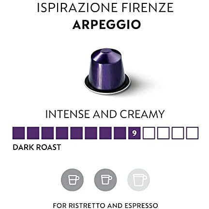 Nespresso Ispirazione Firenze Arpeggio, Original Line Coffee Capsules, Dark Roast, 40 Count Coffee Pods, Brews 1.35Oz, Box