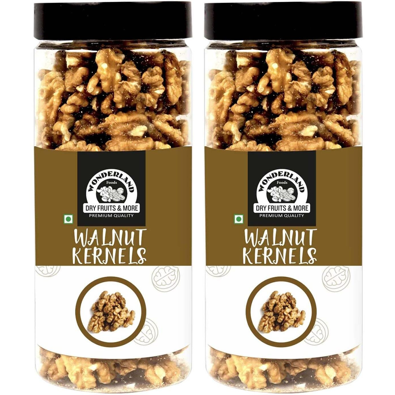 WONDERLAND FOODS (DEVICE) Dry Fruits California Walnut Kernels (Akhrot Giri) I 700G (350G X 2) Jar Combo Pack