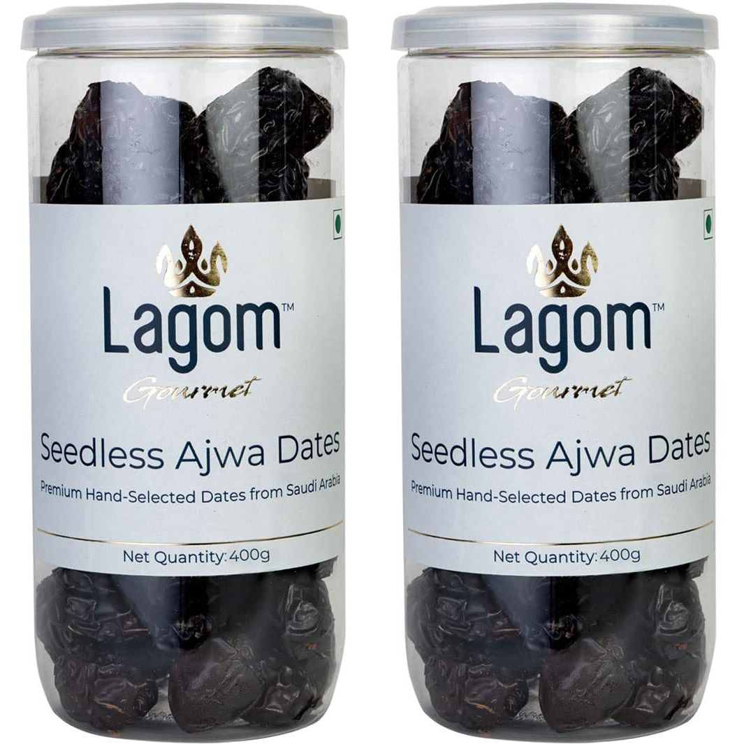 Lagom Gourmet Seedless Ajwa Dates 800G,Saudi Arabia Dates,All Natural,No Preservatives,No Added Sugar,Gluten Free,Vegan,Plant Based,Non Gmo,Dates Dry Fruits,Khajur,Khajoor,Khejur