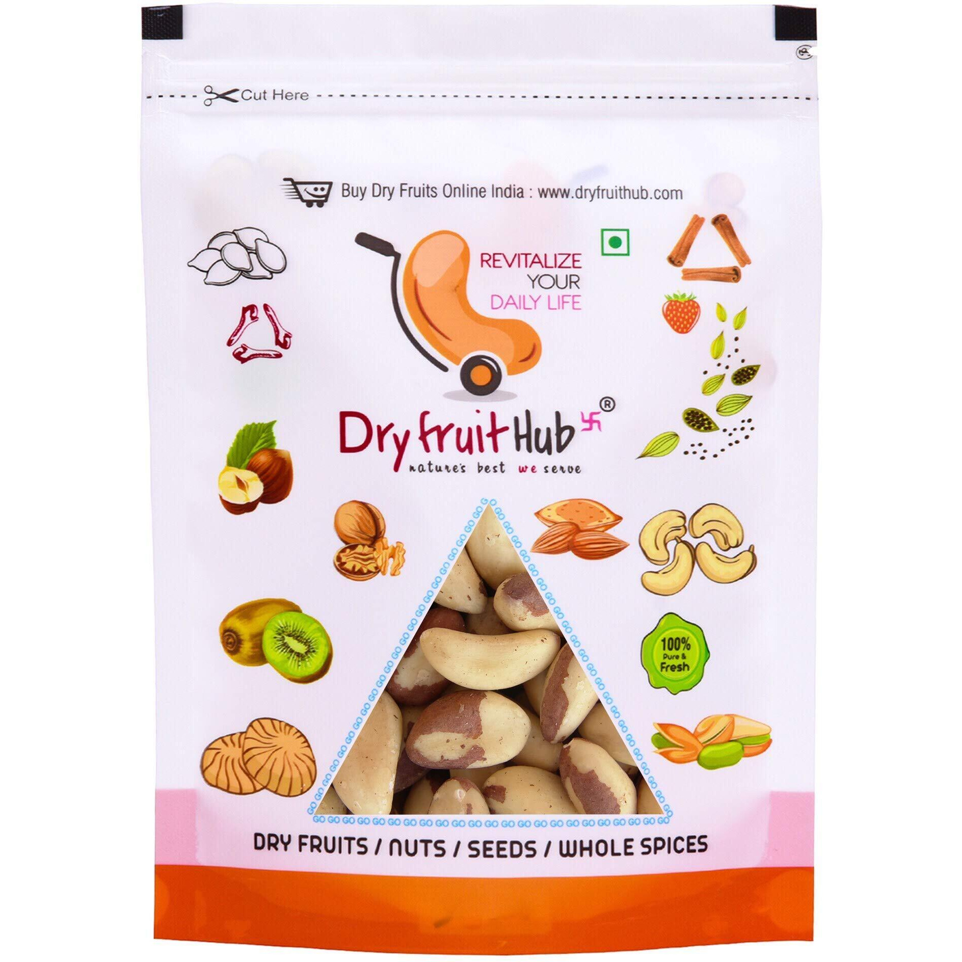Dry Fruit Hub Brazil Nuts 800gm Brazil Nut for Eating, Jumbo Brazillian Nuts,