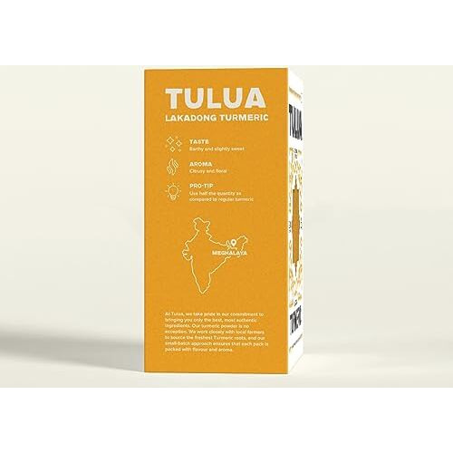 Tulua Lakadong Turmeric Premium Powder (Haldi) - 100gm Each Pack of 2 | (9-12%) High Curcumin Content | Sourced From Meghalaya | 100% Natural and Organic | No Added Artificial Colours