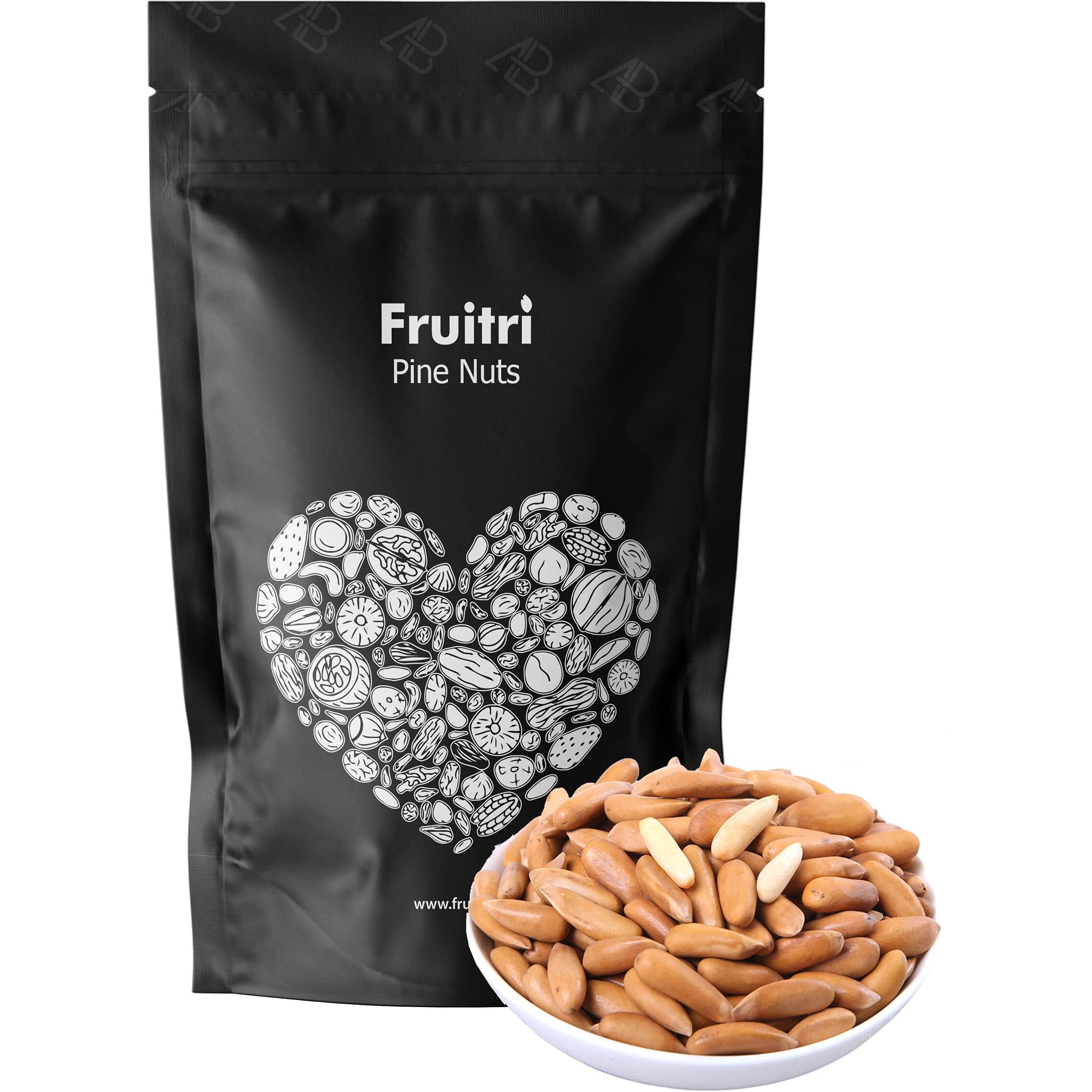 Fruitri Premium Pine Nuts Whole, Chilgoza big size (400g)