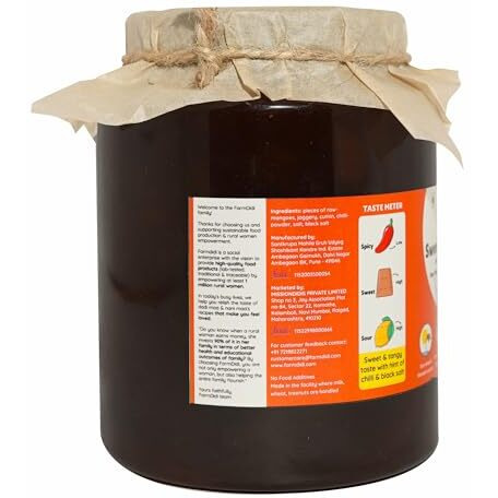 Farm Didi Sweet Mango Pickle With Jaggery 1Kg|Oil Free Pickle In Fresh Authentic Aam Ka Meeta Achar|No Preservatives Aachar|Sweet Mango Pickles Homemade|Mango Pickles In Amazon Fresh