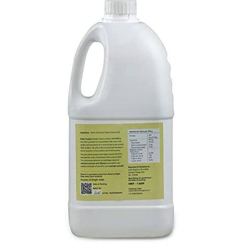 Indic Organics Raw Extra Virgin Coconut Oil | Extracted from Kerala Coconuts Fresh Milk | Cold Centrifuge Process, Unrefined & Unprocessed |For Dietary, Hair & Skin Care and Oil
