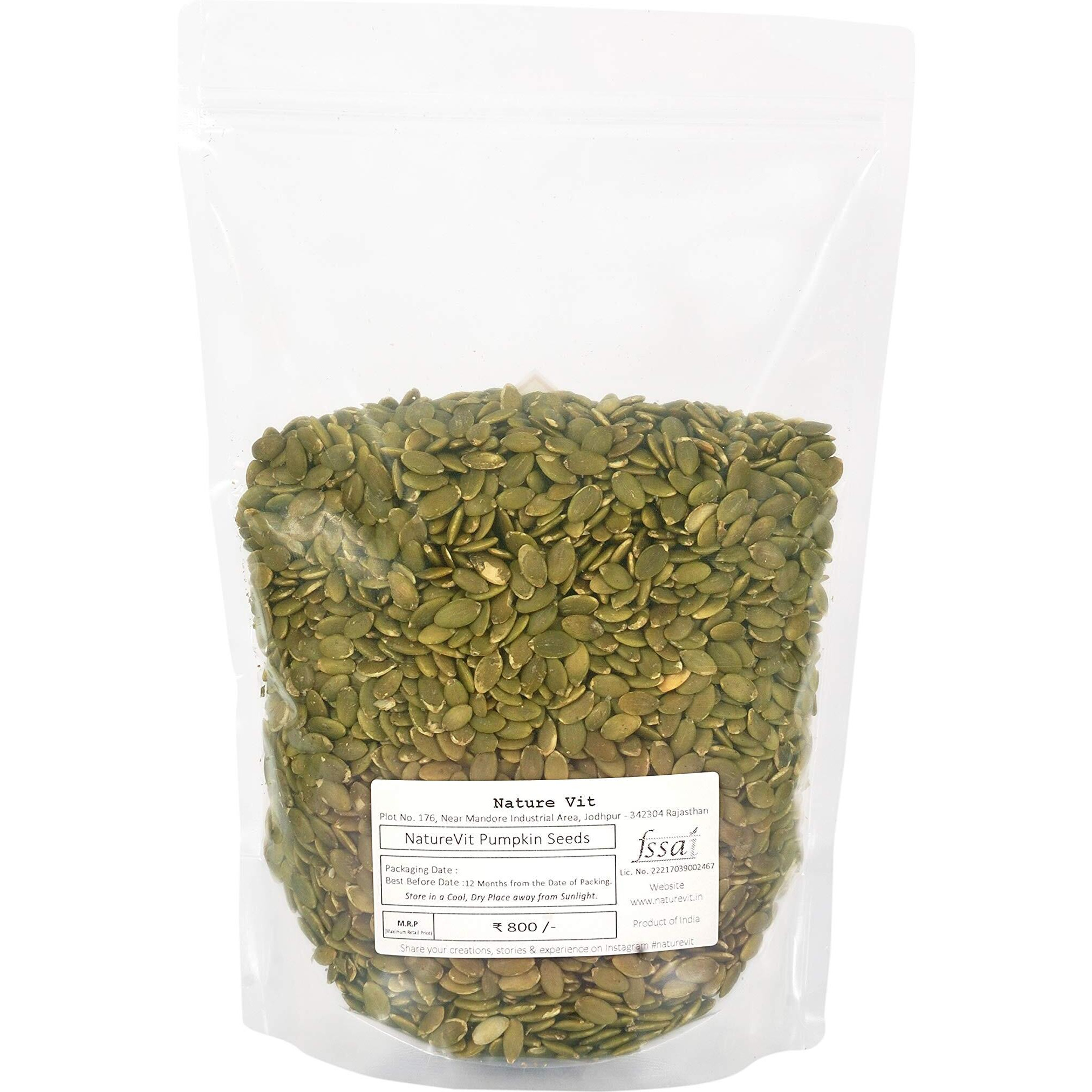 Nature Vit Pumpkin Seeds For Eating, 2 Kg [1 Kg x 2 Packets]