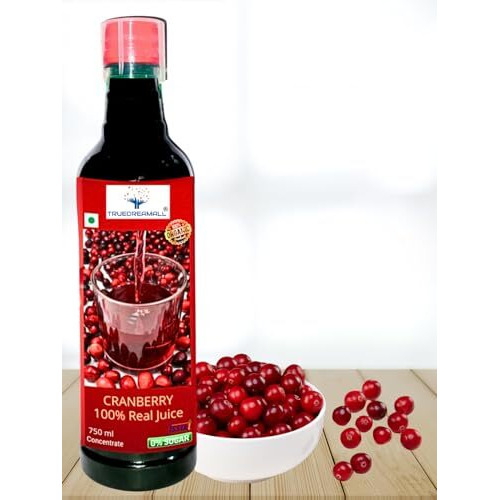 TRUEDREAMALL Cranberry Juice- Pure Quality, Unsweetened, Pure & Organic (750 ml Concentrated) Pack of 3