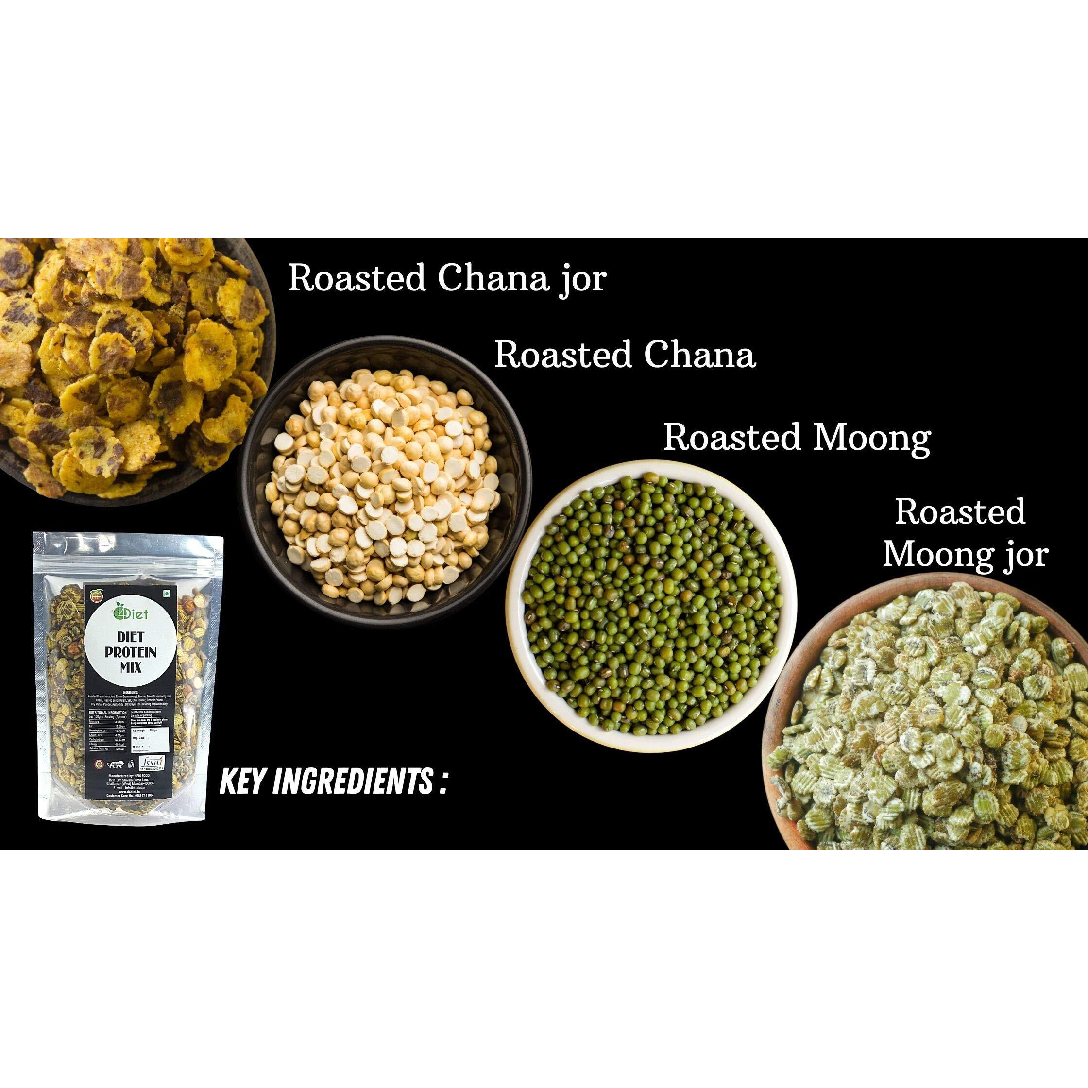 D4Diet Diet Protein Mix - 1Kg | Namkeen | High Protein | Diet Snack | Healthy Snack