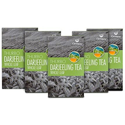GOODRICKE Thurbo Darjeeling Tea - 100 gm, (Pack Of 5) | Single Estate | 100% Pure & Original Darjeeling Long Leaf Tea | Enticing Colour & Superior Taste | Iresistible Aroma