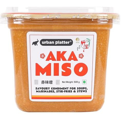 Urban Platter Aka Miso, 500g (Dark Miso | Strong Flavours | Soy Based | Japanese Staple)