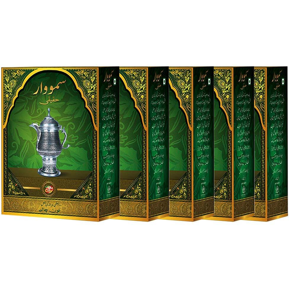GOODRICKE Samovar Original Tea - 250Gram (Pack Of 5)|Kashmiri Noon Tea, Pink Tea, Sheer Chai, Long Green Tea Leaves - Loose Leaves