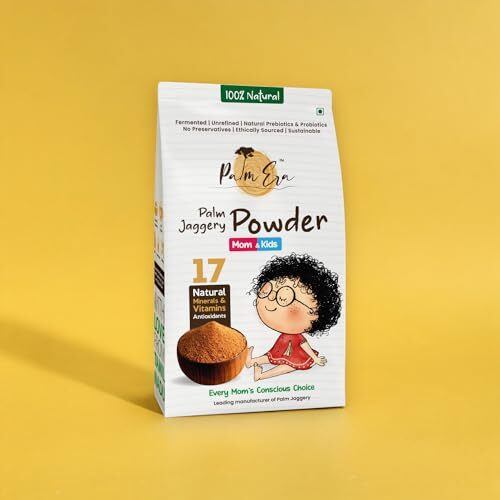 Palm Era Mom & Kids Palm Jaggery Powder - 900G | Agmark Certified, Fermented, Organic, Hygienic, Super Safe, Chemical-Free, Traditional, Low Gi, Nutrient-Rich