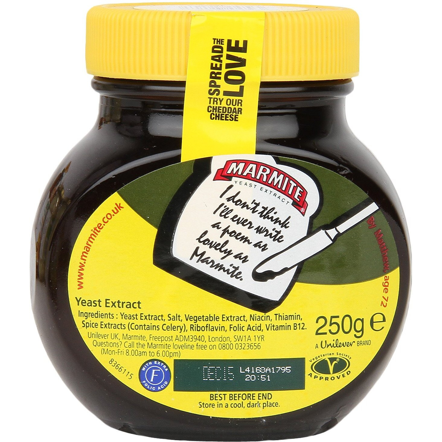 Marmite Bread Spread, 250g