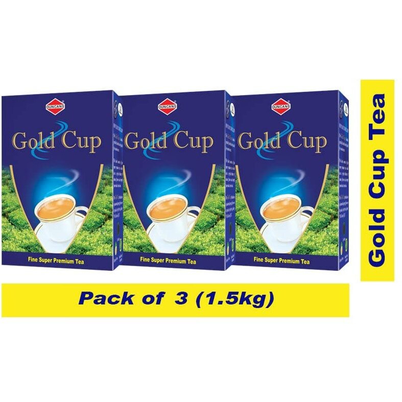 DUNCANS FINEST HAND - PICKED LEAF TEA Gold Cup, Fine Super Premium Tea (500G X 3 Packs), Assam, 1500 Gram