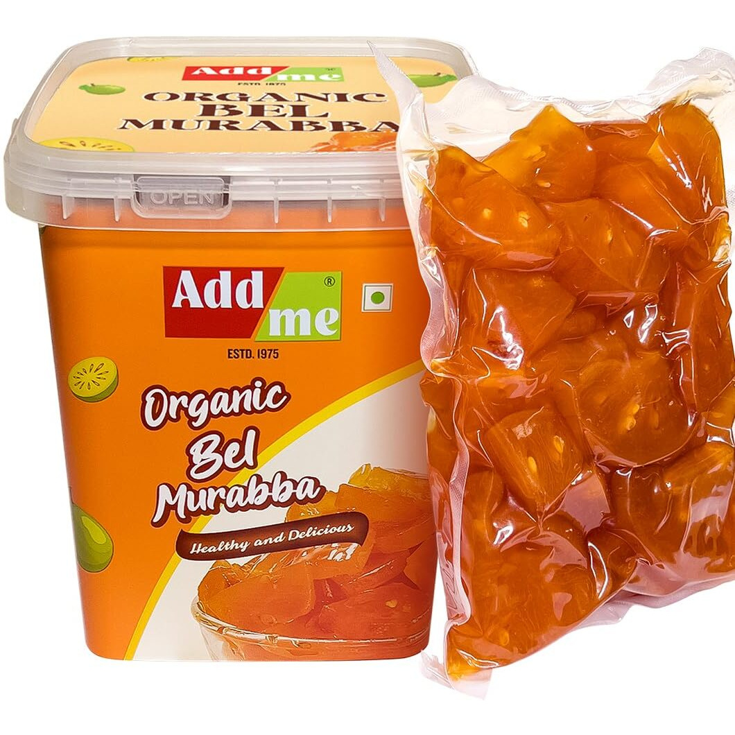 Add me Sweet Dry Bel Murabba 1kg | Immunity Booster Bel Ka Murabba Without Sugar Syrup Bucket Pack