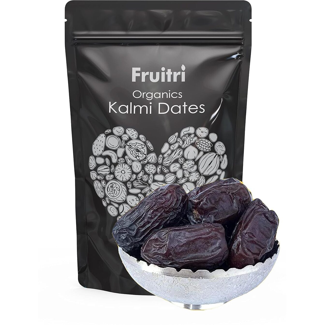Fruitri Premium Queen Kalmi Dates - 200Gm, Juicy & Delicious Khajoor, Arab Khajur, 100% Naturally Dried & Free From Any Preservative Dry Fruits