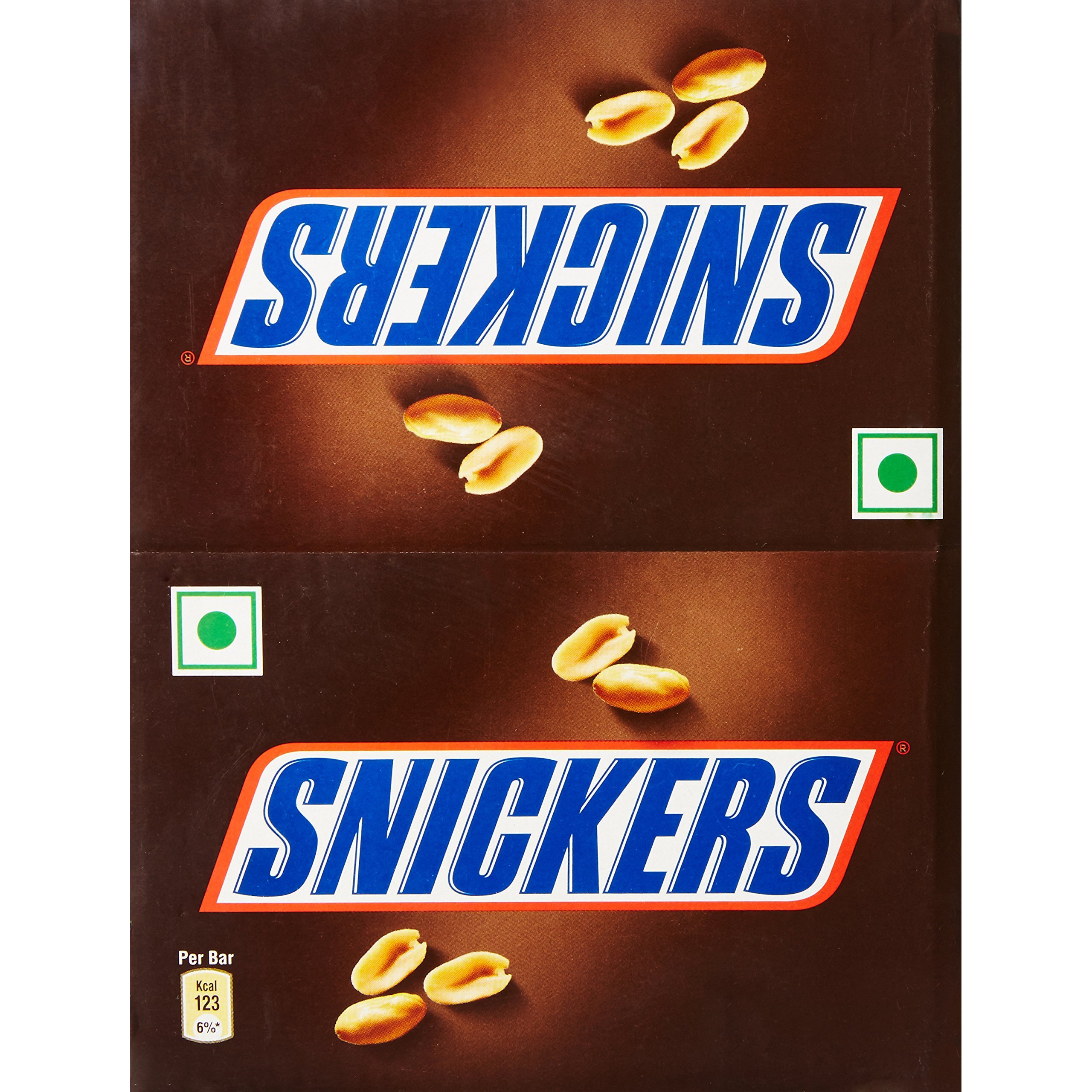 Snickers Peanut Filled Chocolate Bar Loaded With Delicious & Nutritious Roasted Peanuts, Nougat And Caramel Delight Great For Sharing With Family & Friends 22 G Pack Of 32,500 Grams