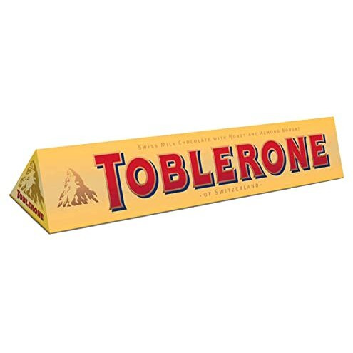 Toblerone Of Switzerland Milk Chocolate With Honey And Almond Nougat - 12 Pack Pouch, 12 X 100 Gram