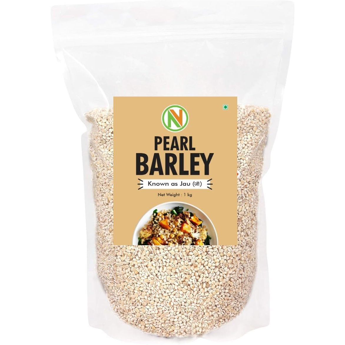 Nature Vit Pearl Barley (Jau), 5 Kg [All Natural & Fiber-Rich]