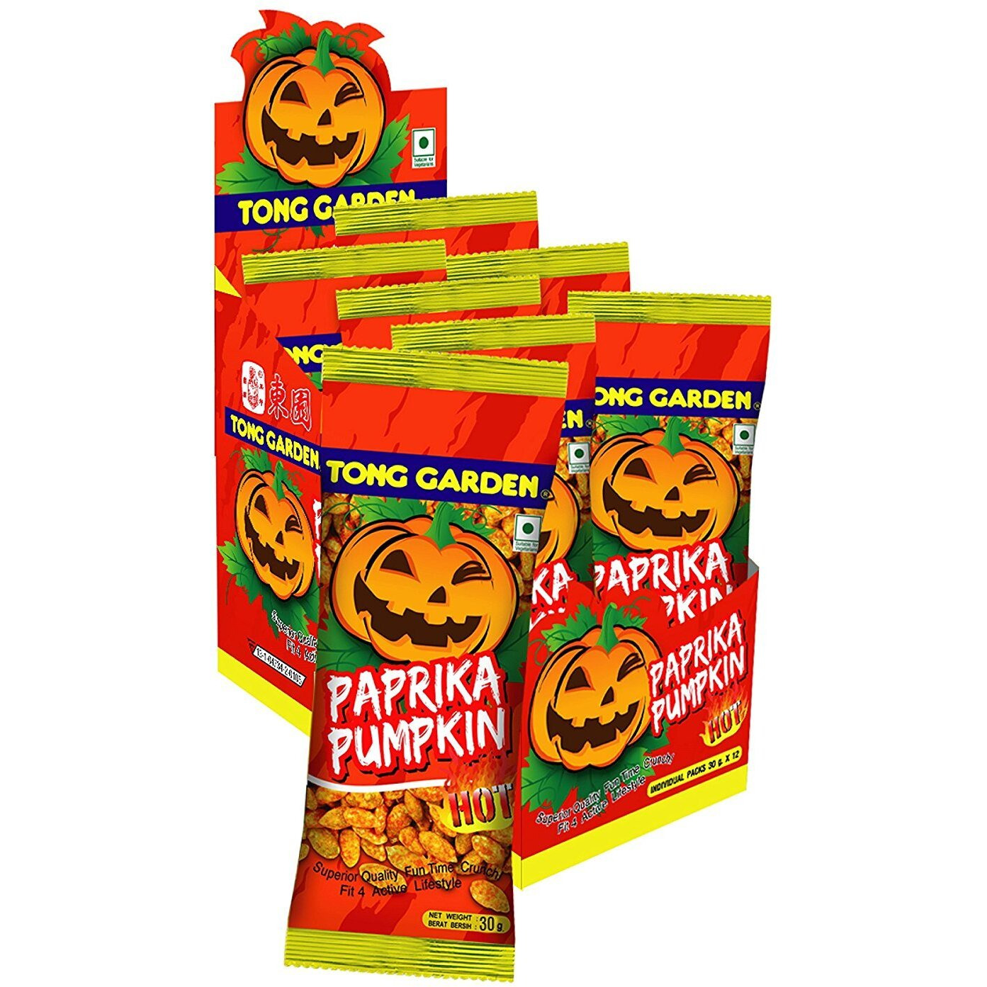 Tong Garden Paprika Pumpkin Seeds 30g(Pack of 12)