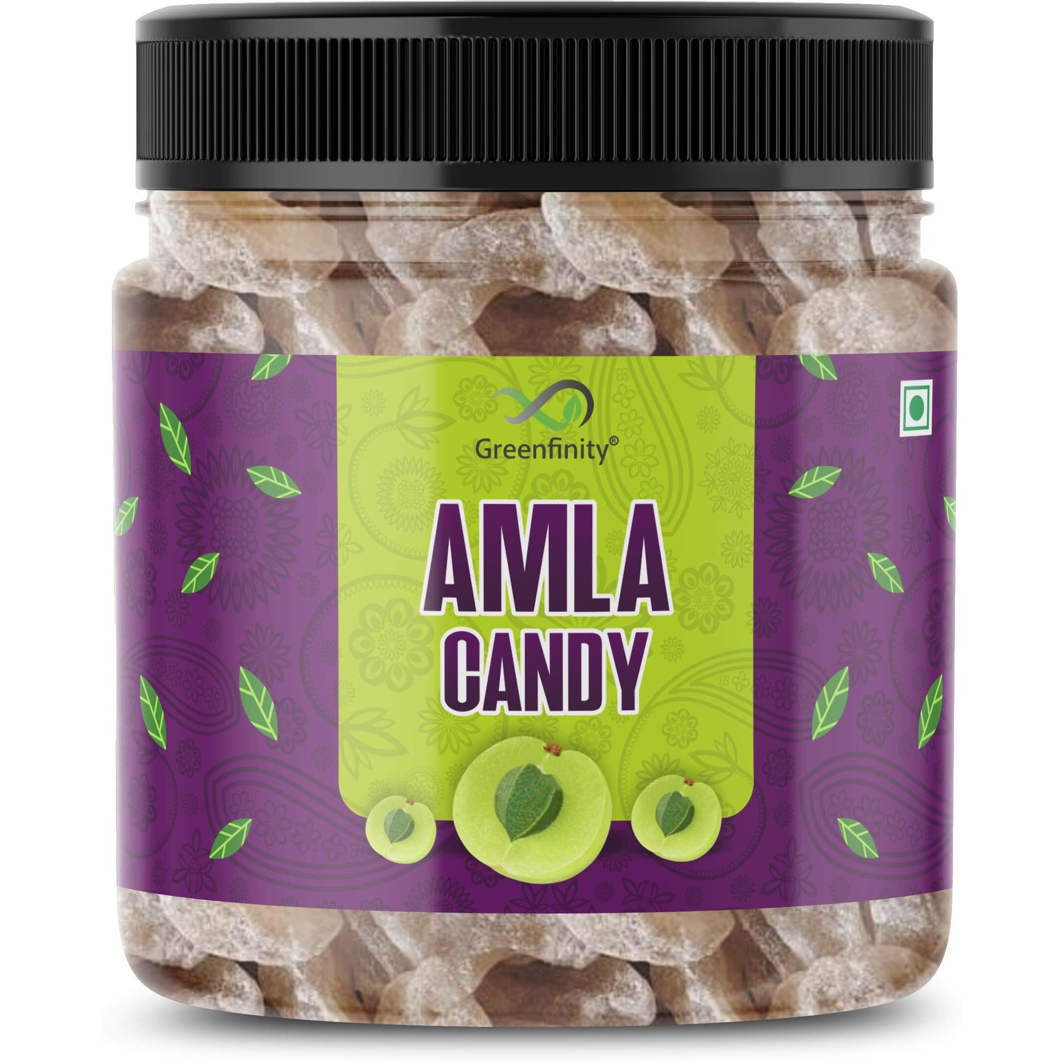 GreenFinity Amla Candy, Indian Gooseberry Fruit Mouthfreshner (Small), Pack Of 1 - 250 Gm
